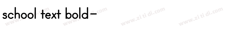 school text bold字体转换